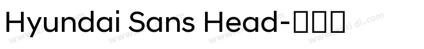 Hyundai Sans Head字体转换